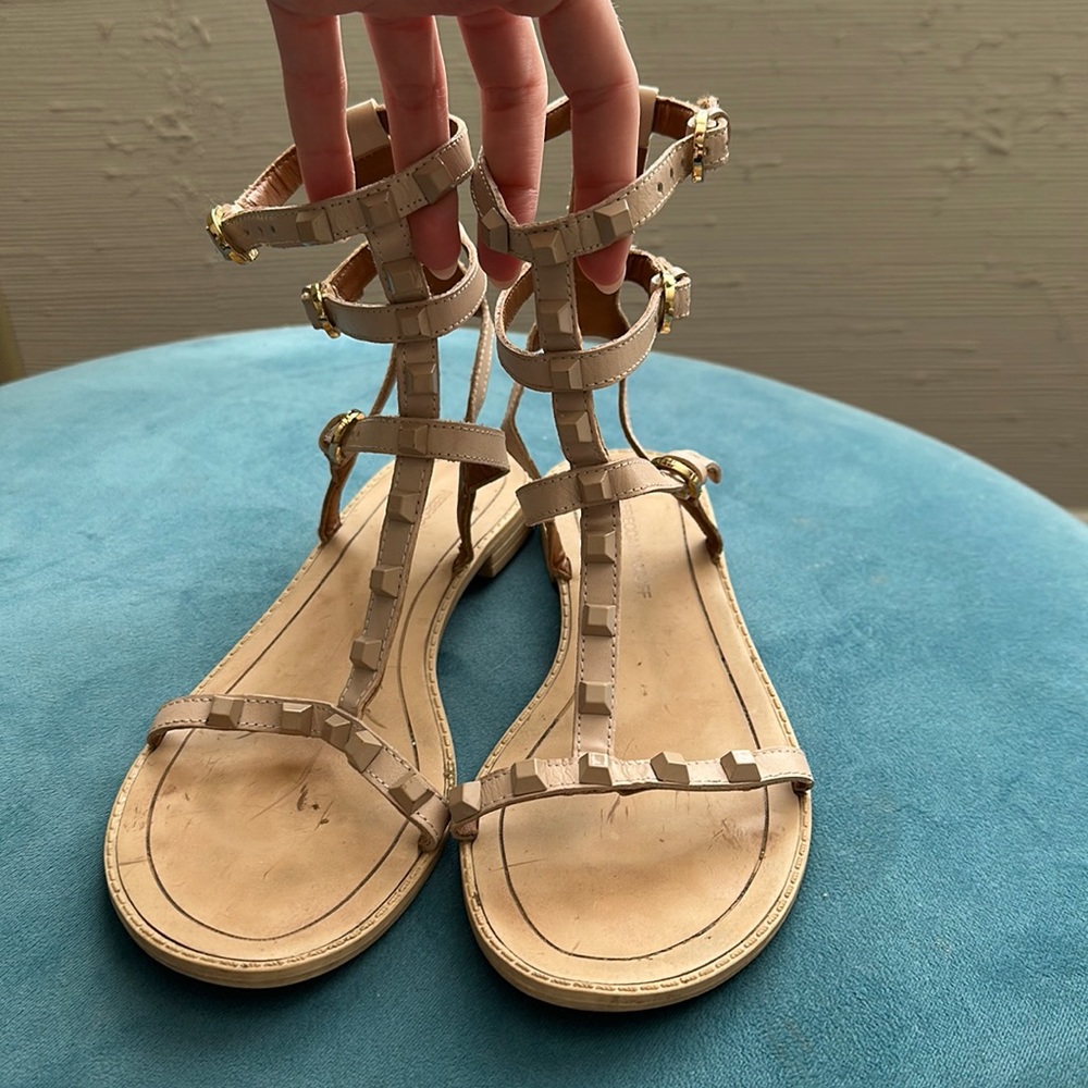 Rebecca Minkodd studded gladiator sandals